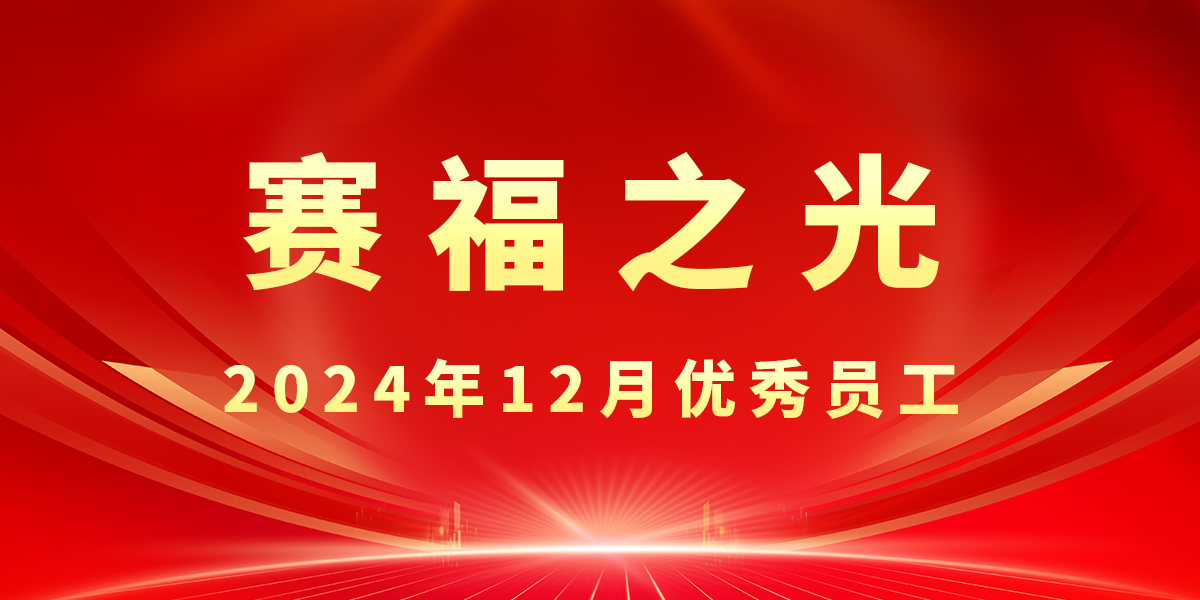 【賽福之光】2024年12月優(yōu)秀員工先進事跡